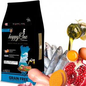 Средиземноморска храна HappyOne MEDITERRANEUM Adult Sardines за пораснали кучета от всички породи с пресни сардини, зехтин, сладък картоф, яйца и нар